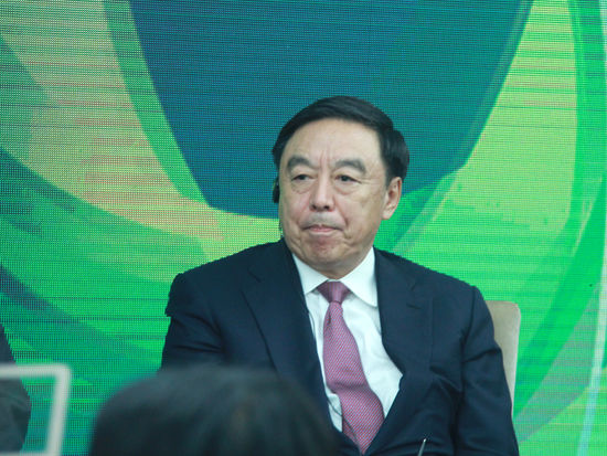 “2015中國綠公司年會”于4月20日在沈陽舉行。上圖為中國企業(yè)家俱樂部執(zhí)行理事長、永隆銀行董事長、原招商銀行行長馬蔚華。(圖片來源：新浪財(cái)經(jīng) 劉海偉 攝)